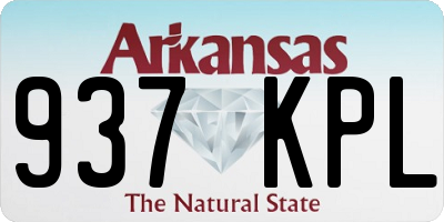 AR license plate 937KPL