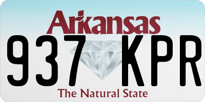 AR license plate 937KPR