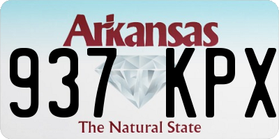 AR license plate 937KPX