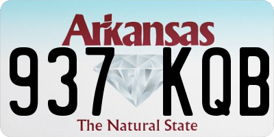 AR license plate 937KQB