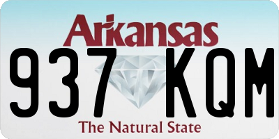 AR license plate 937KQM