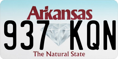 AR license plate 937KQN