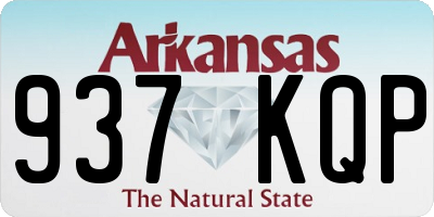 AR license plate 937KQP
