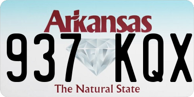 AR license plate 937KQX