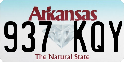 AR license plate 937KQY