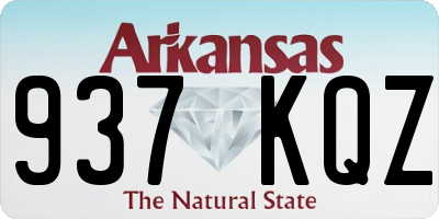 AR license plate 937KQZ