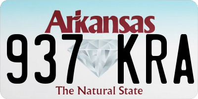 AR license plate 937KRA