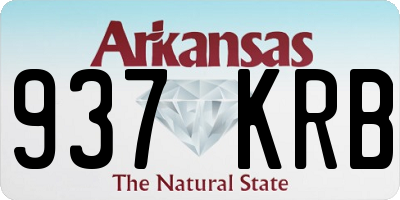 AR license plate 937KRB