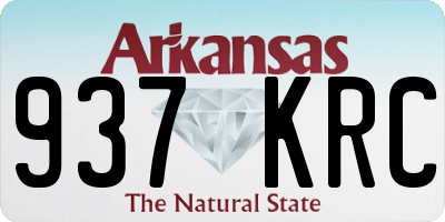 AR license plate 937KRC