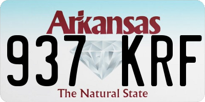 AR license plate 937KRF