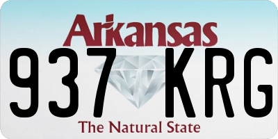 AR license plate 937KRG
