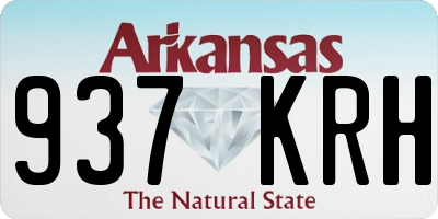 AR license plate 937KRH