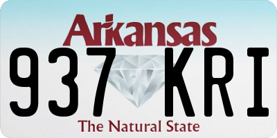 AR license plate 937KRI