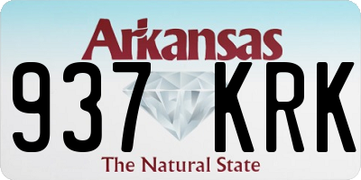 AR license plate 937KRK