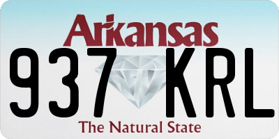 AR license plate 937KRL