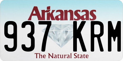 AR license plate 937KRM