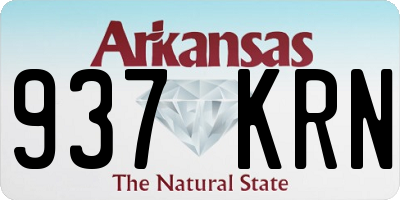 AR license plate 937KRN