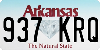 AR license plate 937KRQ