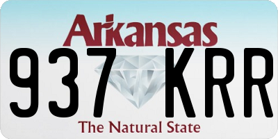 AR license plate 937KRR