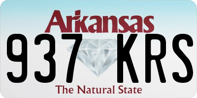 AR license plate 937KRS