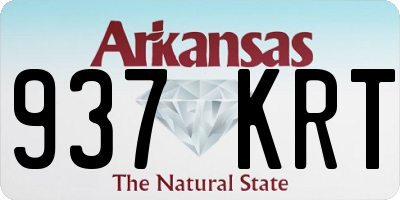 AR license plate 937KRT
