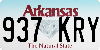 AR license plate 937KRY