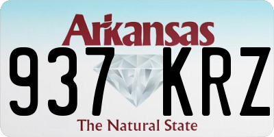 AR license plate 937KRZ