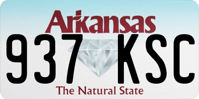 AR license plate 937KSC