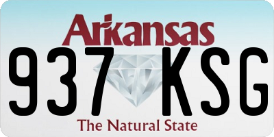 AR license plate 937KSG