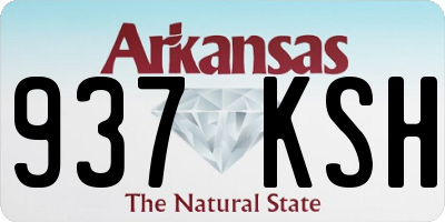 AR license plate 937KSH