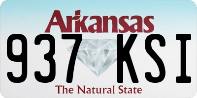AR license plate 937KSI