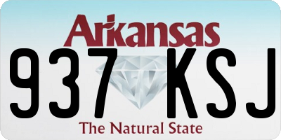 AR license plate 937KSJ