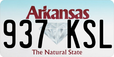 AR license plate 937KSL