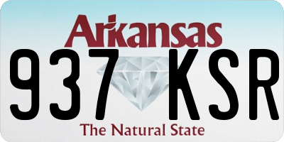 AR license plate 937KSR