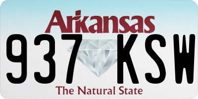 AR license plate 937KSW