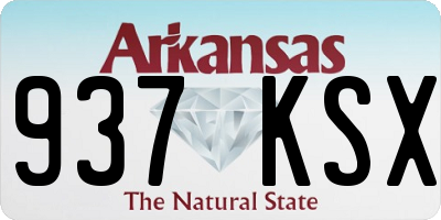 AR license plate 937KSX