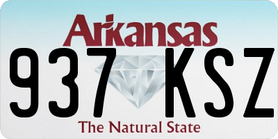 AR license plate 937KSZ
