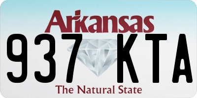 AR license plate 937KTA