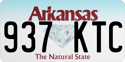 AR license plate 937KTC