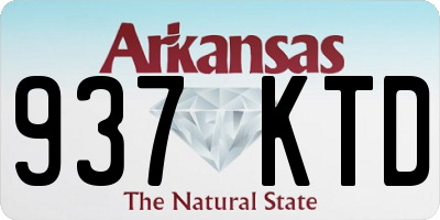 AR license plate 937KTD