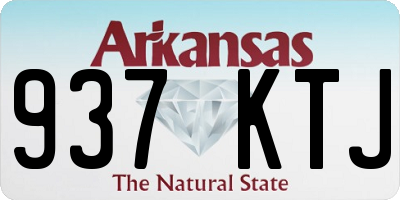 AR license plate 937KTJ