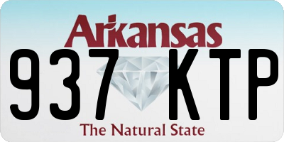AR license plate 937KTP