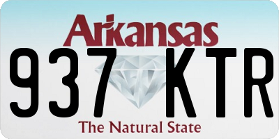 AR license plate 937KTR