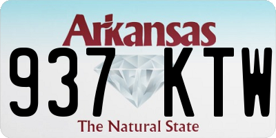 AR license plate 937KTW
