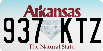 AR license plate 937KTZ