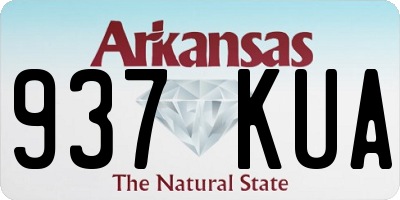 AR license plate 937KUA