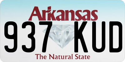 AR license plate 937KUD