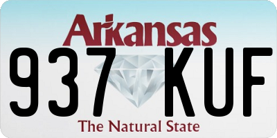 AR license plate 937KUF