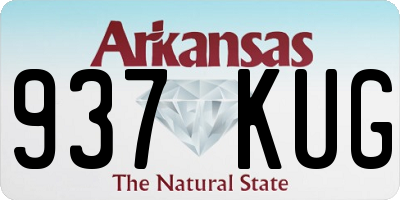 AR license plate 937KUG