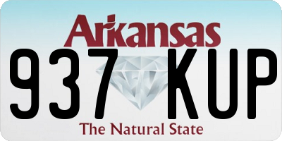 AR license plate 937KUP